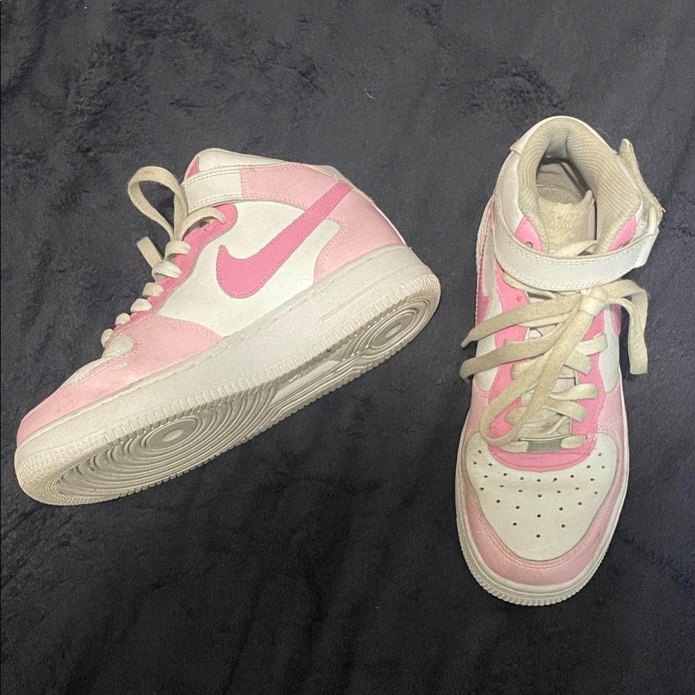 Custom Nike Air Force 1 Mid Pink Barbie Shoes - Picture 8 of 8